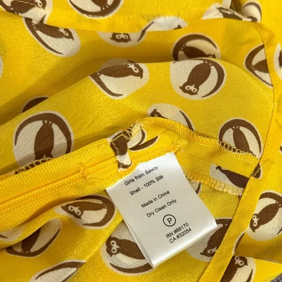 Girls From Savoy Silk Blouse Anthropologie - Picture 6 of 6